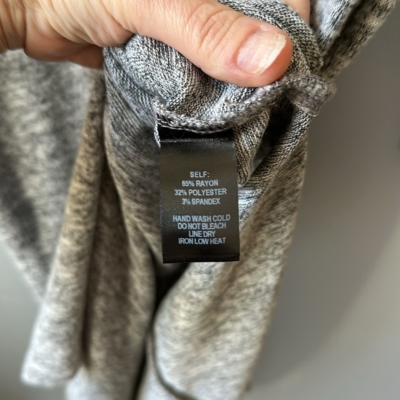 Lulus Mattea Heathered‎ Grey Cowl Neck Midi Sweater Dress women’s XS - Picture 9 of 13